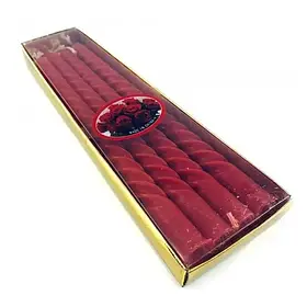 Свічки червоні (набір 4 шт)(20х7,5х2 см)