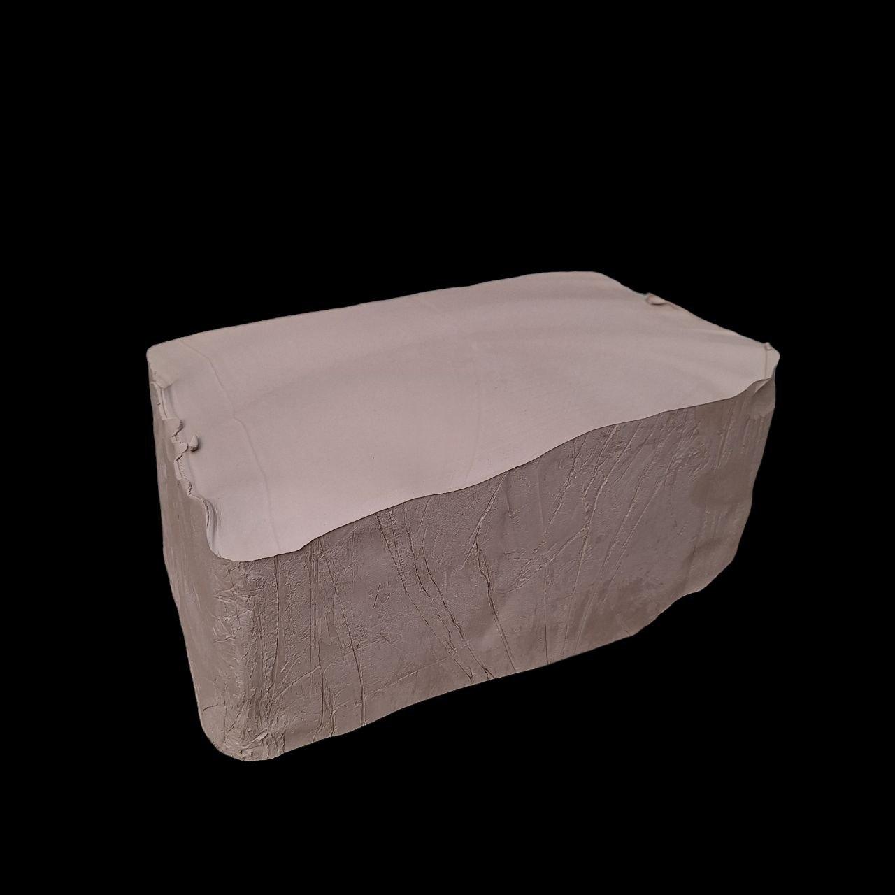 Глина Біла натуральна МКФ-2 гончарна для ліплення та творчості 7 кг, фото 1