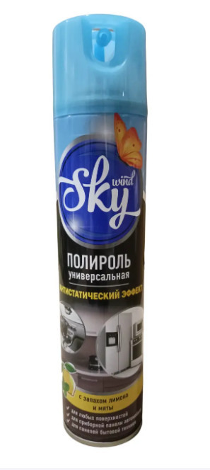 Поліроль для меблів SKY wind "Антистатичний ефект"300мл (4820159543144)