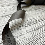 Блискавка рулонна тип 7 чорна водовідштовхувальна, фото 2