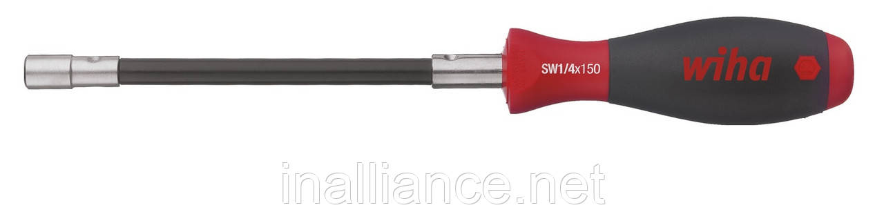 Тримач бітів з ручкою гнучкий стрижень 1/4" Wiha 01479