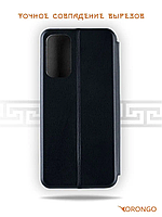 Чехол книжка Samsung M13 черный (5G M136) (книжка на магните с отделом для карты)