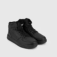 Кроссовки зимние мужские подростковые черные аналог Nike Air Jordan Retro 1