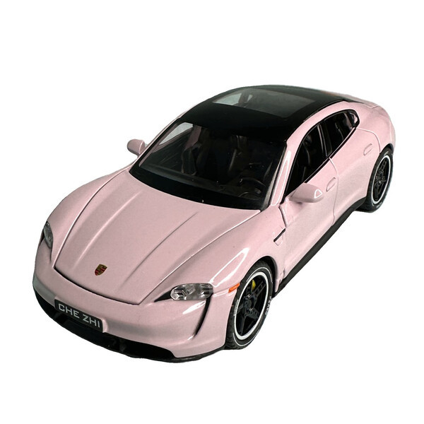 Машинка Porsche Taycan іграшка моделька металева колекційна 16 см Бузковий (60276)