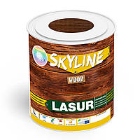 Лазурь декоративно-защитная для обработки дерева LASUR Wood SkyLine (Скайлайн) 0.75 л Махагон