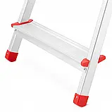 Драбина одностороння алюмінієва HIGHER 6-ступнева до 125кг Стремянка, фото 8