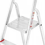 Драбина одностороння алюмінієва HIGHER 6-ступнева до 125кг Стремянка, фото 3