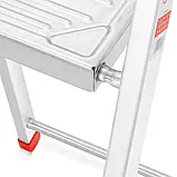 Драбина одностороння алюмінієва HIGHER 6-ступнева до 125кг Стремянка, фото 5