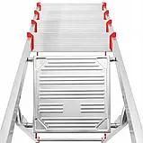 Драбина одностороння алюмінієва HIGHER 6-ступнева до 125кг Стремянка, фото 6