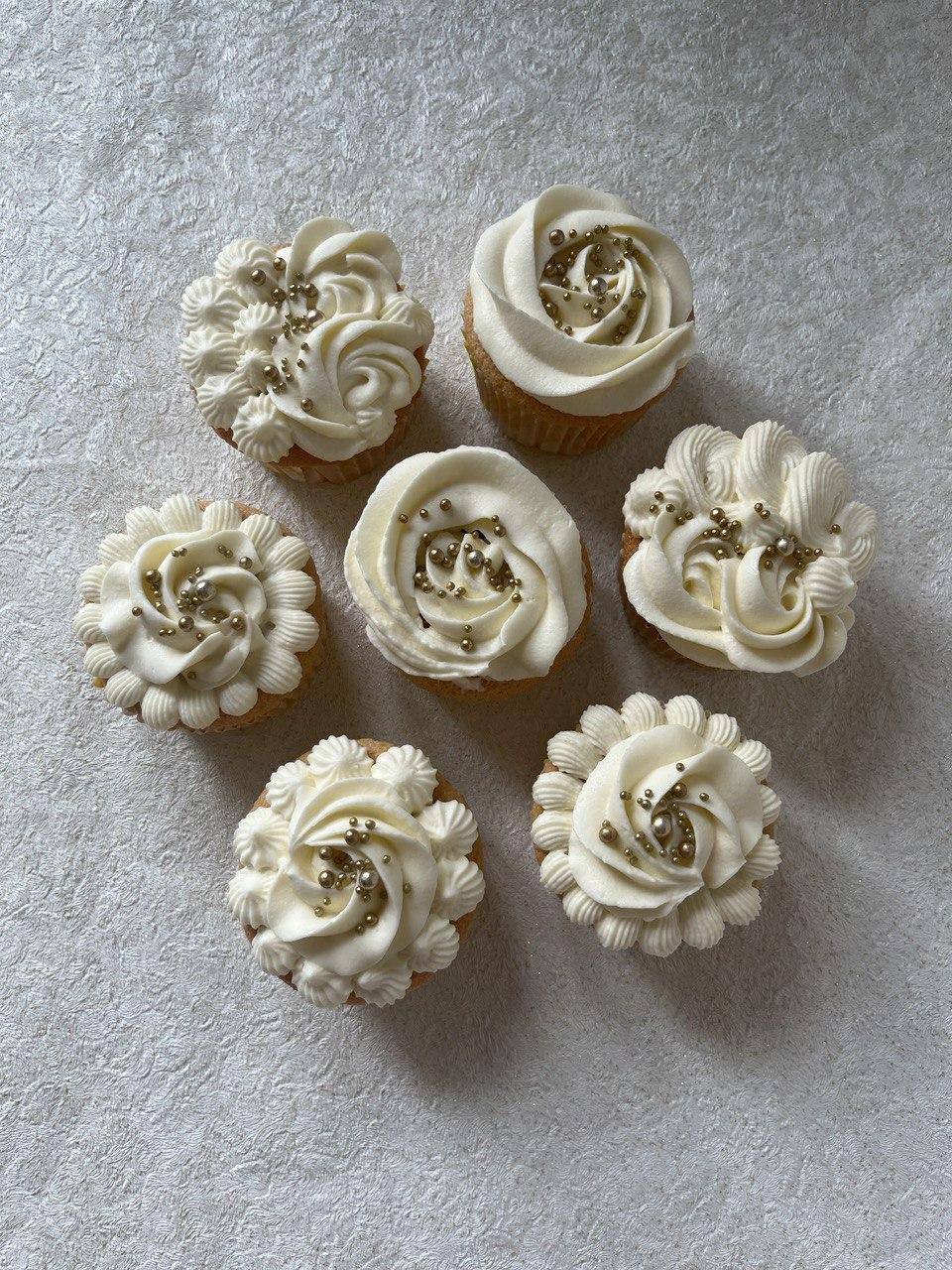 Капкейки "Полуниця-ваніль", фото 1