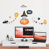 Вінілові стікери на вікна Хелловін, фото 3