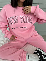Шикарный удобный стильный костюм Тринитка на ФЛИСЕ over size (44-46) Цвета 2 Розовый