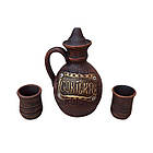 Набір "Gorilka" Графин Керамічний з червоної глини 500 мл та чарками - для напоїв