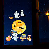 Вінілові стікери на вікна Halloween, фото 3