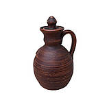 Графин Gorilka Керамічний з червоної глини 500 мл - для напоїв, фото 3