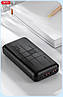 Портативний Power Bank XO-PR189 30000 mAh зовнішній акумулятор повербанк для смартфона швидка зарядка Білий, фото 10
