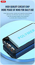 Портативний Power Bank XO-PR189 30000 mAh зовнішній акумулятор повербанк для смартфона швидка зарядка Чорний, фото 4