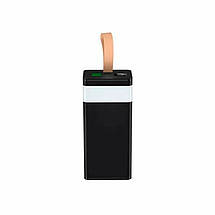 Портативний Power Bank XO-PR130 40000 mAh зовнішній акумулятор повербанк для смартфона швидка зарядка ліхтарик, фото 3