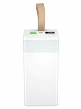 Портативний Power Bank XO-PR130 40000 mAh зовнішній акумулятор повербанк для смартфона швидка зарядка ліхтарик, фото 3