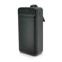 Портативний Power Bank XO-PR159 60000 mAh зовнішній акумулятор повербанк для смартфона швидка зарядка ліхтарик, фото 3