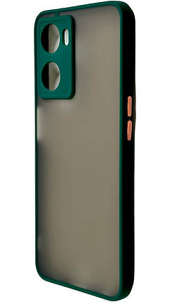 TPU чохол накладка Matte Color Case для OPPO A57S темно-зелений, фото 1