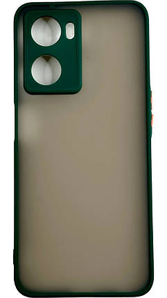 TPU чохол накладка Matte Color Case для OPPO A57S темно-зелений, фото 4