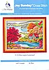 Набір для вишивання за нанесеною на канву схемою "Red maple homeland".AIDA 14CT printed, 46*38 см, фото 2