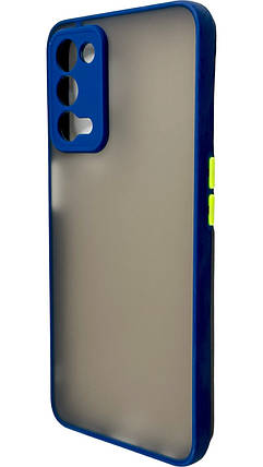 TPU чохол накладка Matte Color Case для OPPO A55 синій, фото 1