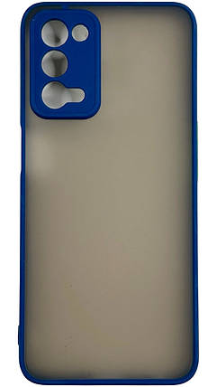 TPU чохол накладка Matte Color Case для OPPO A55 синій, фото 3