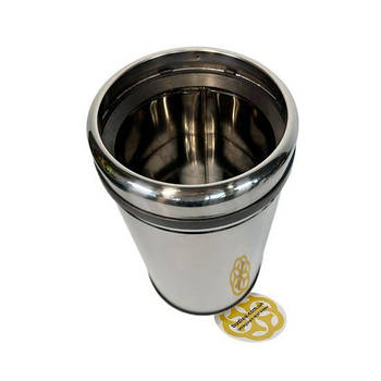 Відро для сміття металеве 27 Л без кришки, нержавіюча сталь, хром Efor