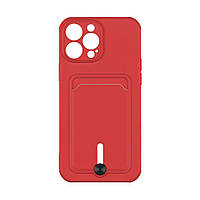 Чехол TPU Colorfull Pocket Card для iPhone 13 Pro Max Цвет 14.Red