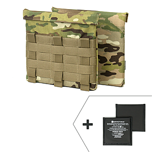 Комплект бічного захисту (кишені + балістичні пакети) "Multicam" - 20*20 см