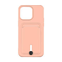 Чехол TPU Colorfull Pocket Card для iPhone 15 Pro Max Цвет 19.Pink sand