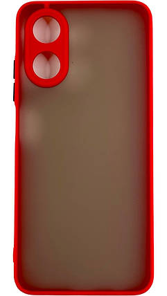 TPU чохол накладка Matte Color Case для OPPO A17k червоний, фото 4