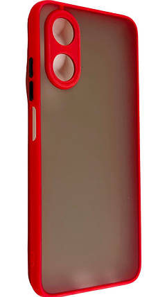 TPU чохол накладка Matte Color Case для OPPO A17k червоний, фото 1