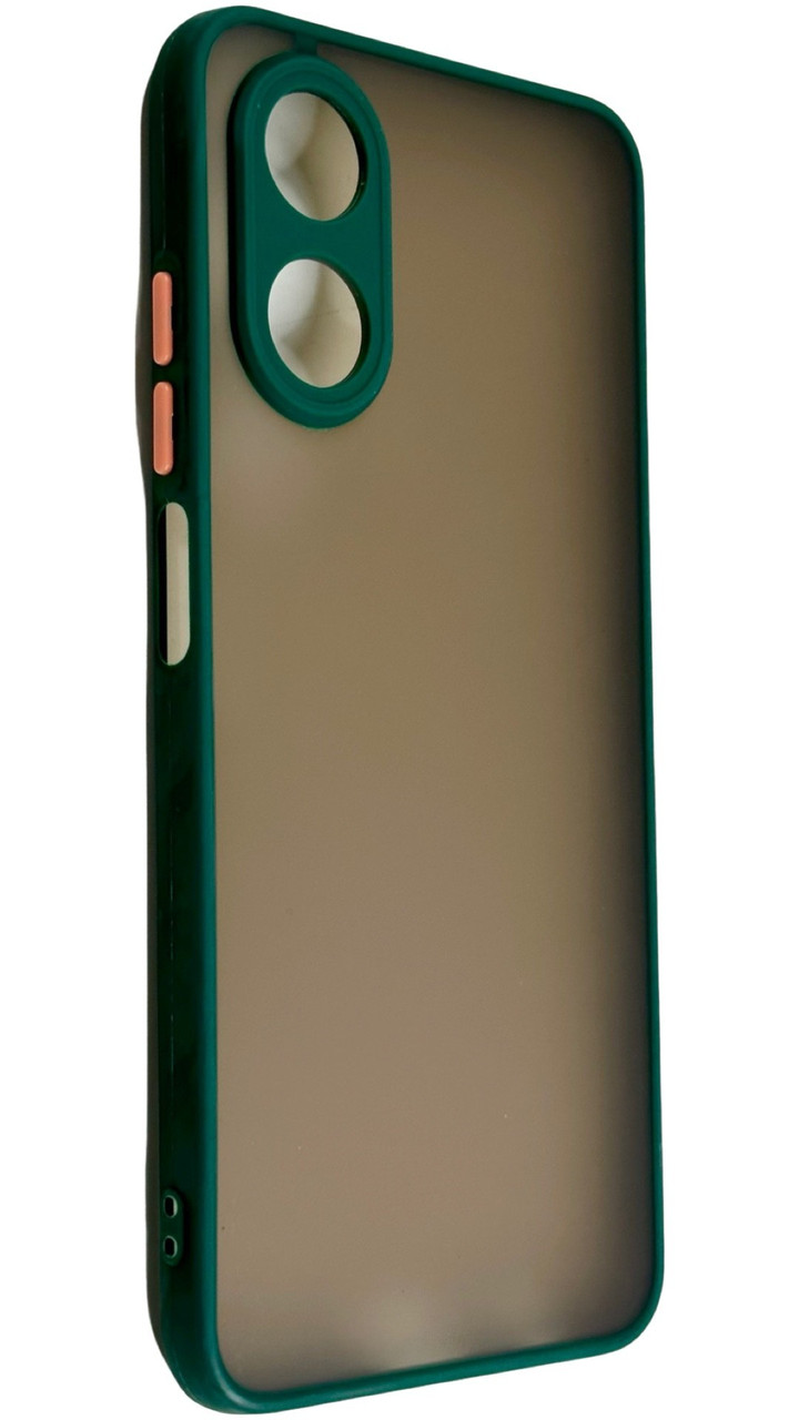 TPU чохол накладка Matte Color Case для OPPO A17k темно-зелений