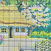 Набір для вишивання за нанесеною на канву схемою "Beautiful homeland(3)".AIDA 14CT printed, 44*36 см, фото 5