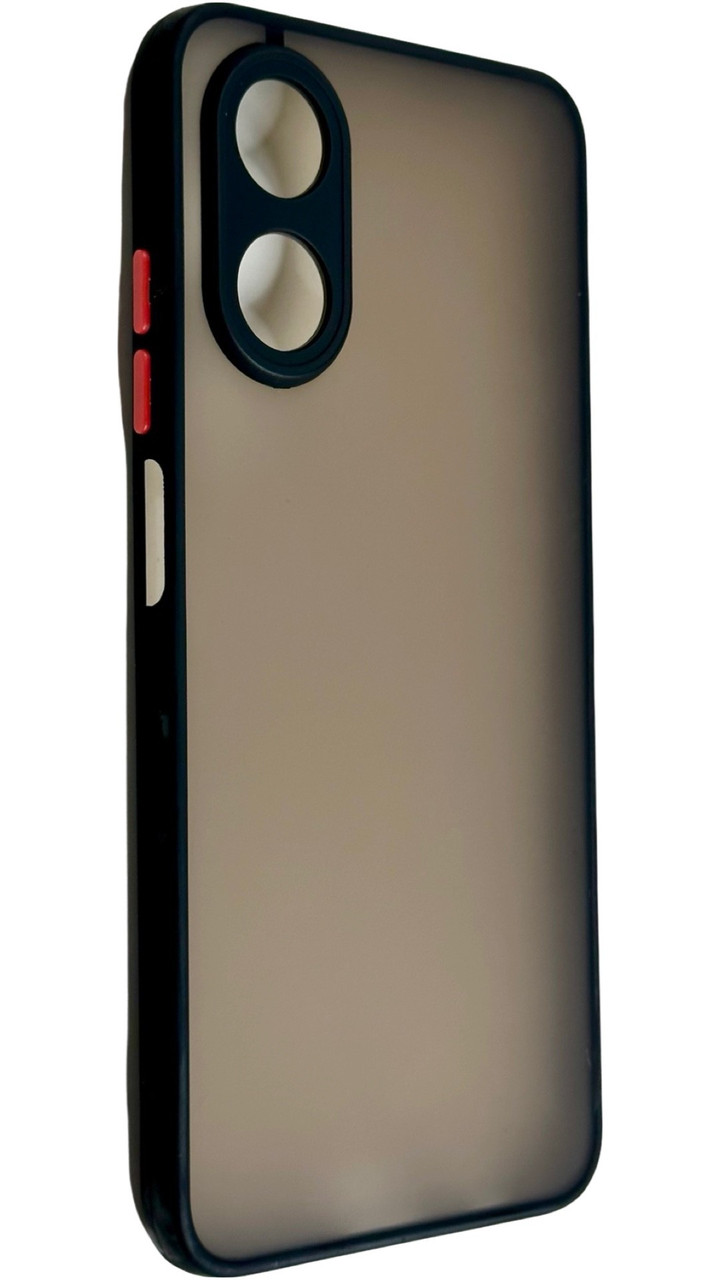 TPU чохол накладка Matte Color Case для OPPO A17 чорний