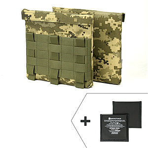 Комплект бічного захисту (кишені + балістичні пакети) "Pixel MM14" - 20*20 см
