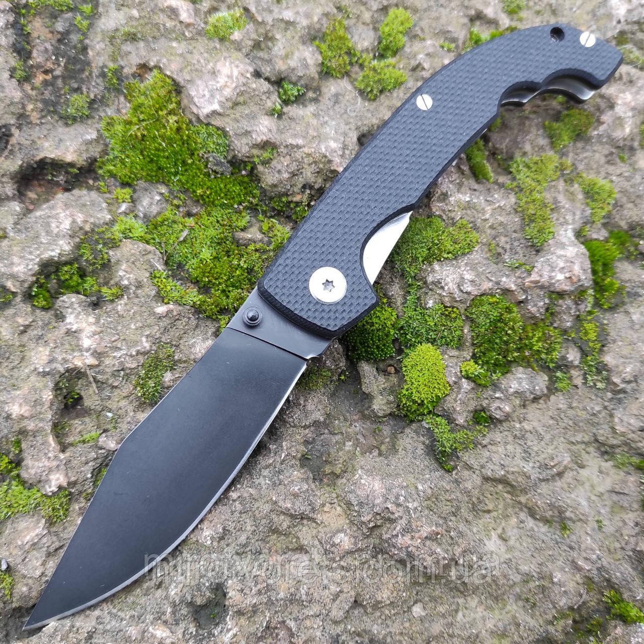 Ніж складний Land-GB913 (Cold Steel Voyager), чорний, + paracord