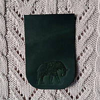 Клапан для міні сумки 12*18 "Слон". Смарагдовий