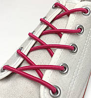 Шнурки для обуви 3 мм 70 см / малиновый 516 (упак.36 пар) резиновый круглый KIWI