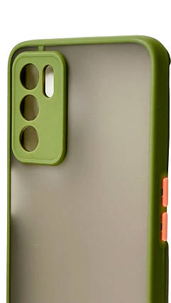 TPU чохол накладка Matte Color Case для OPPO A16 світло-зелений, фото 4