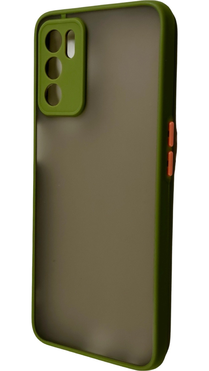 TPU чохол накладка Matte Color Case для OPPO A16 світло-зелений