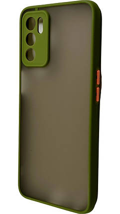 TPU чохол накладка Matte Color Case для OPPO A16 світло-зелений, фото 1
