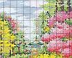 Набір для вишивання за нанесеною на канву схемою "Thick spring" .AIDA 14CT printed, 29*34 см, фото 5