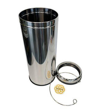 Відро для сміття 32 Л без кришки, нержавіюча сталь, хром Efor