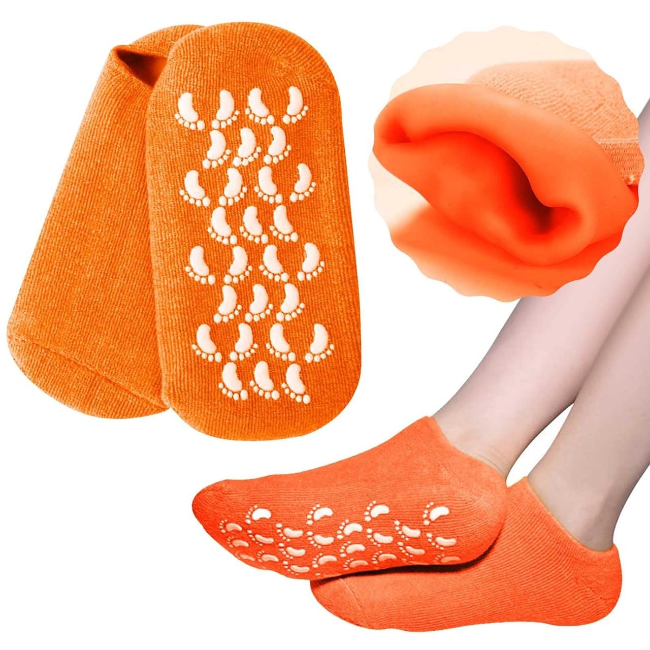 Зволожуючі гелеві носочки Spa Gel Socks Orange, фото 1