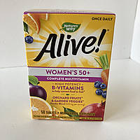 Nature s way Alive Women's energy complete multivitamin комплексні мультивітаміни для жінок, 50+, 50 таблеток