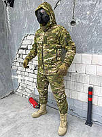 Тактический зимний костюм на синтепоне мультикам Военная зимняя форма из водонепроницаемой плащевки